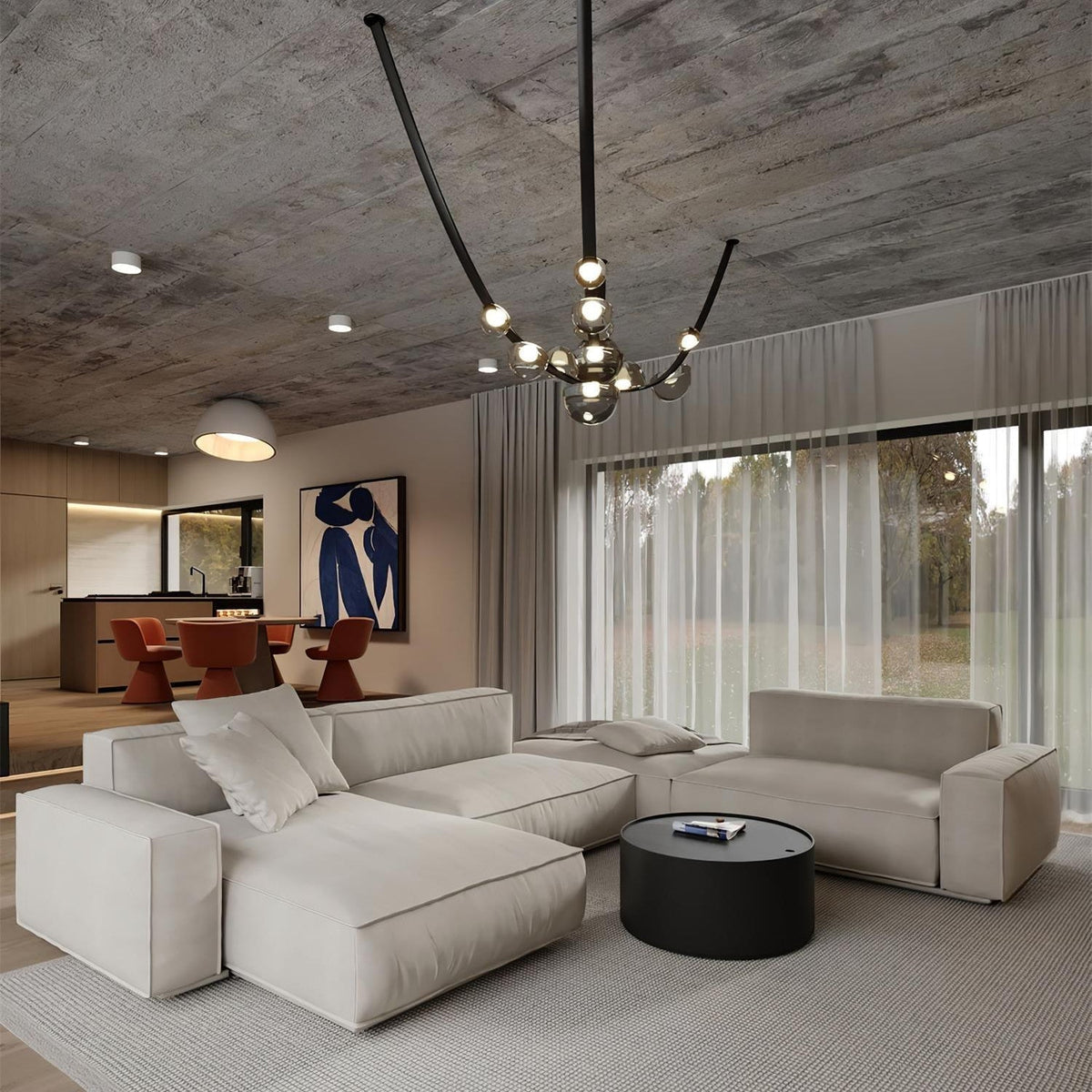 Leather Chandelier — Chandelier | Maison Monashee — view 14