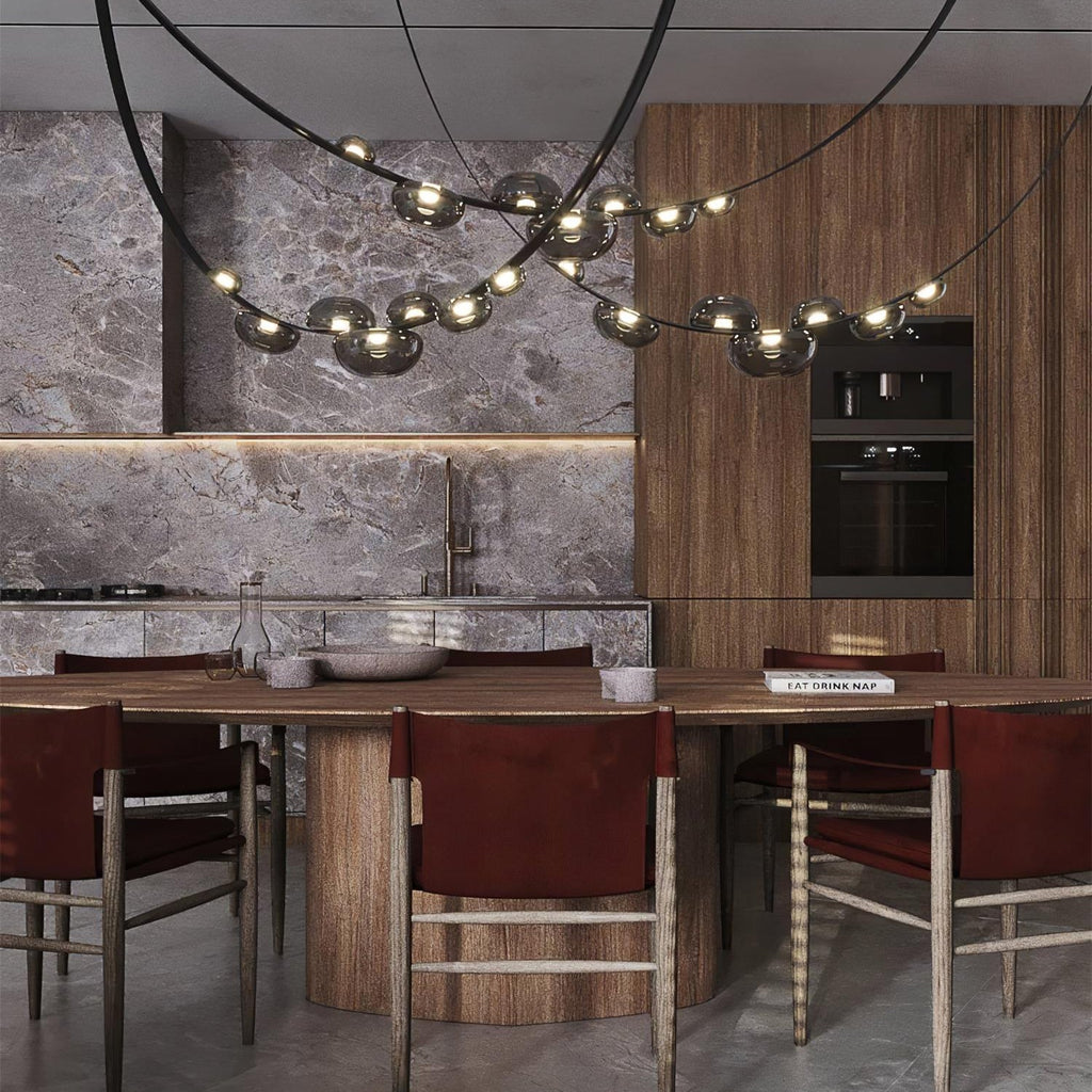 Leather Chandelier — Chandelier | Maison Monashee — view 2