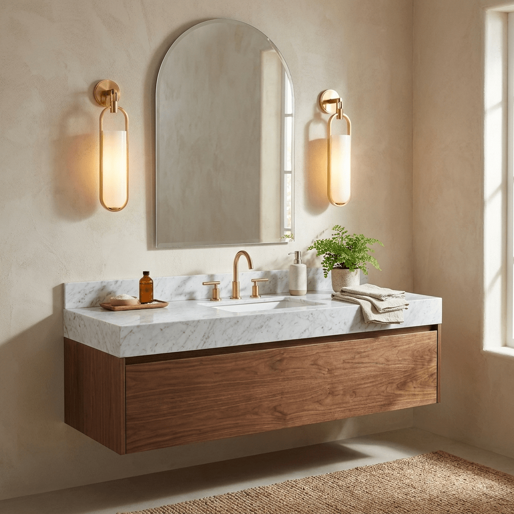 Bathroom Gold Vanity Light — Wall Sconce | Maison Monashee — view 5