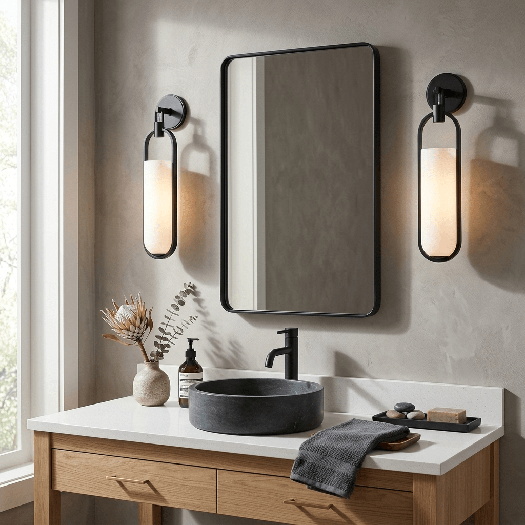 Bathroom Gold Vanity Light — Wall Sconce | Maison Monashee — view 3
