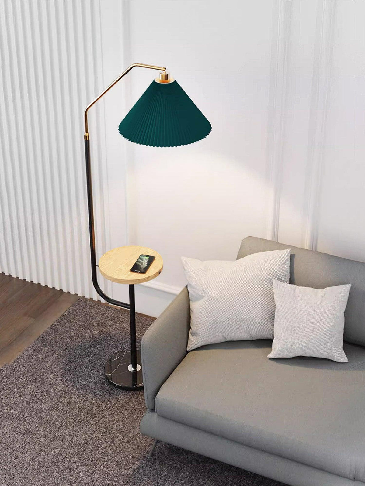 Floor Lamp with Marble Table — Floor Lamp | Maison Monashee — view 26