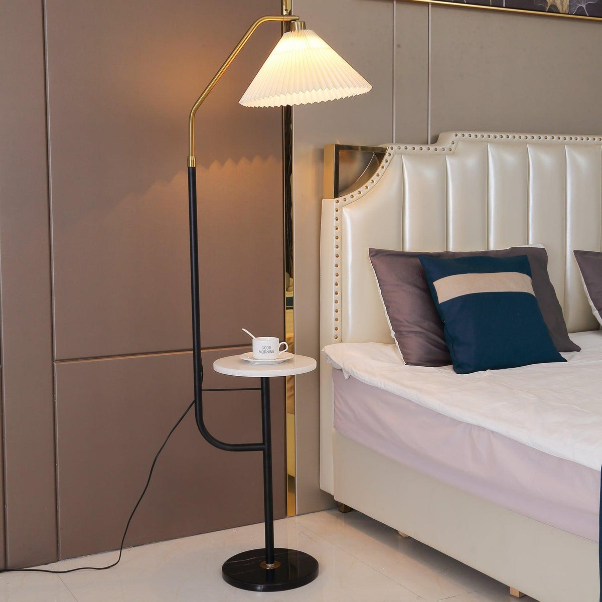 Floor Lamp with Marble Table — Floor Lamp | Maison Monashee — view 30
