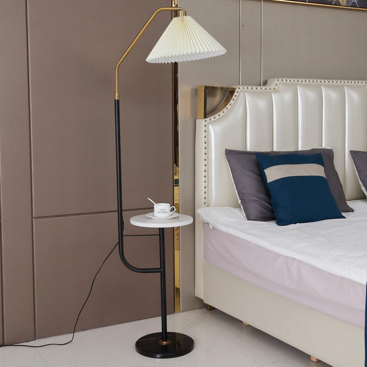 Floor Lamp with Marble Table — Floor Lamp | Maison Monashee — view 31