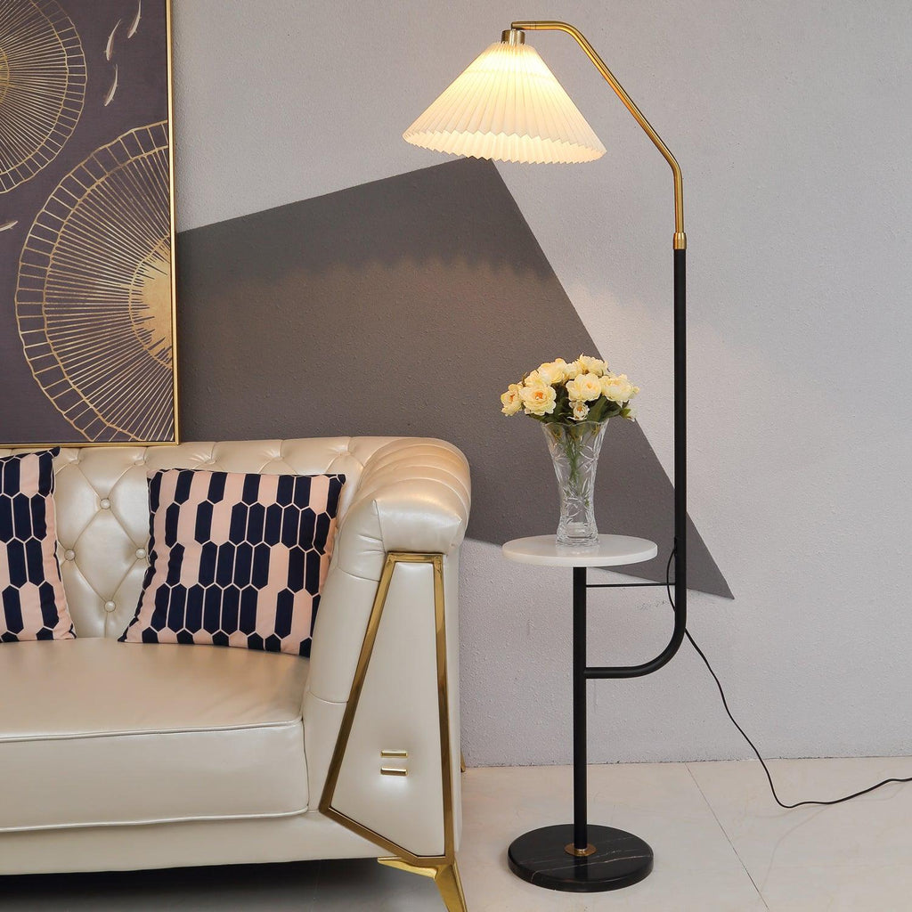 Floor Lamp with Marble Table — Floor Lamp | Maison Monashee — view 4
