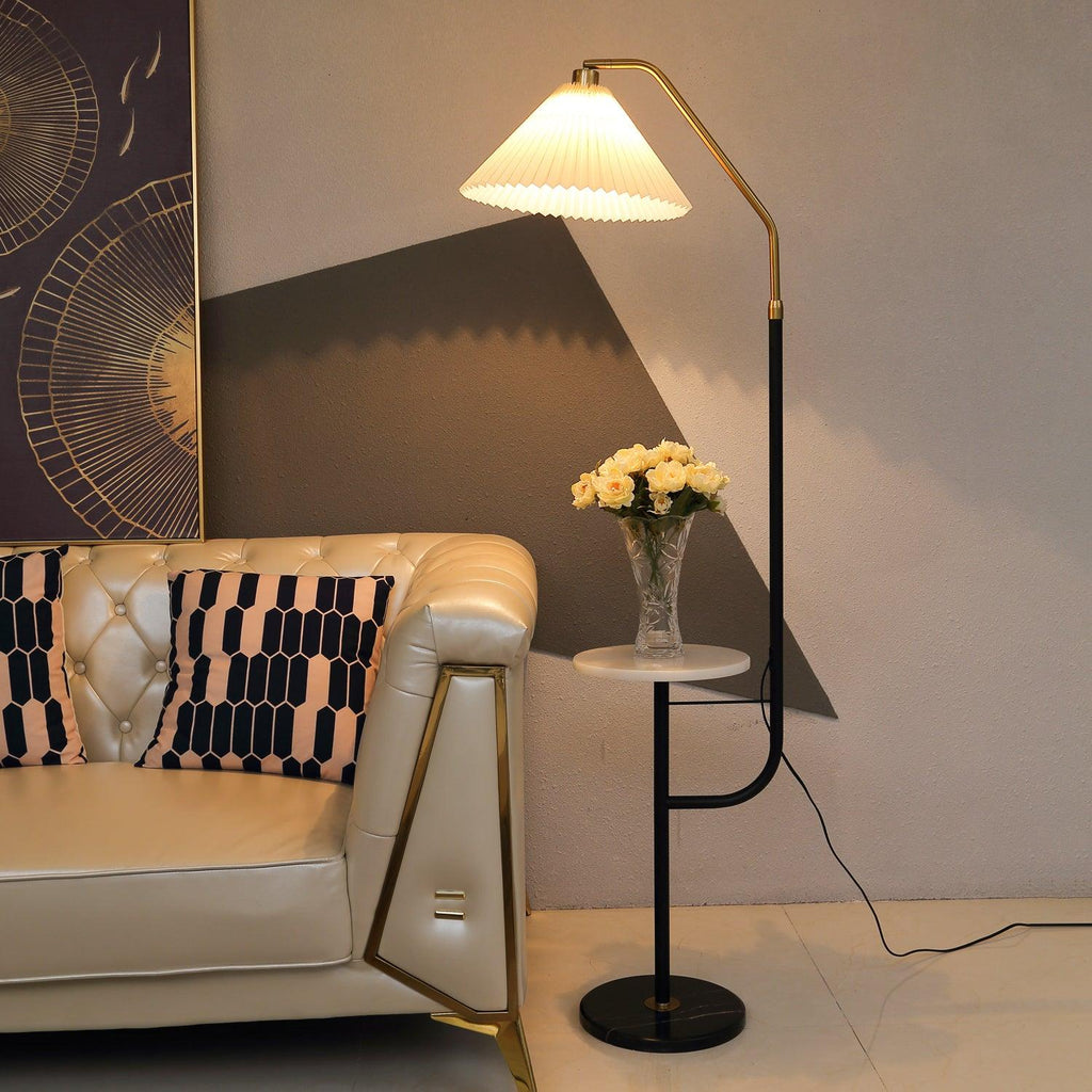 Floor Lamp with Marble Table — Floor Lamp | Maison Monashee — view 11