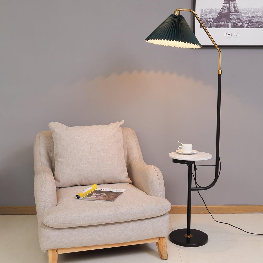Floor Lamp with Marble Table — Floor Lamp | Maison Monashee — view 3