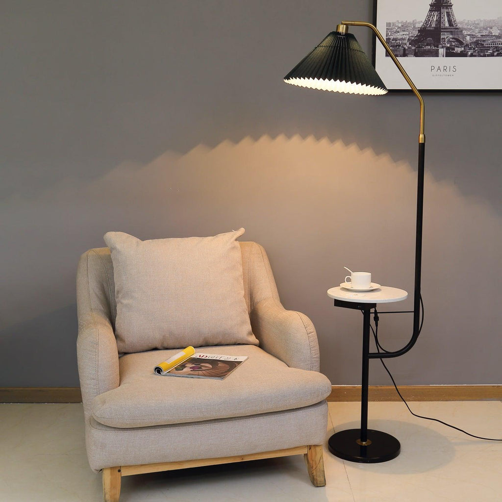 Floor Lamp with Marble Table — Floor Lamp | Maison Monashee — view 12