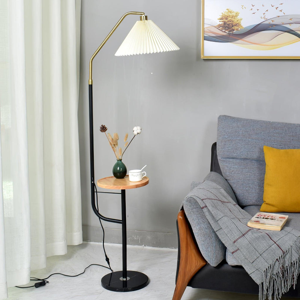 Floor Lamp with Marble Table — Floor Lamp | Maison Monashee — view 9