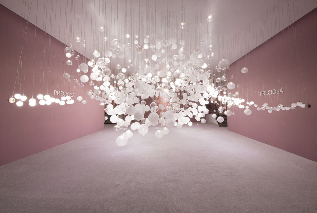 Clear Glass Bubble Chandelier — Chandelier | Maison Monashee — view 17