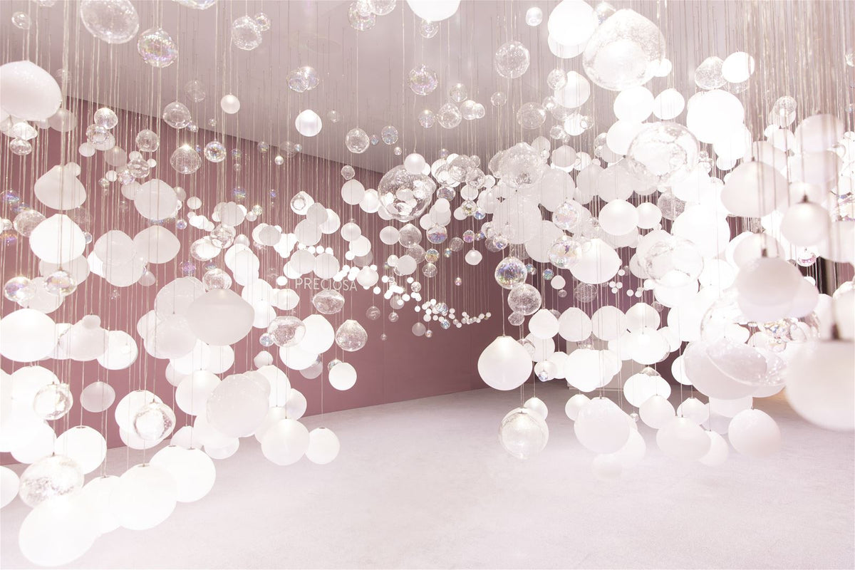 Clear Glass Bubble Chandelier — Chandelier | Maison Monashee — view 18