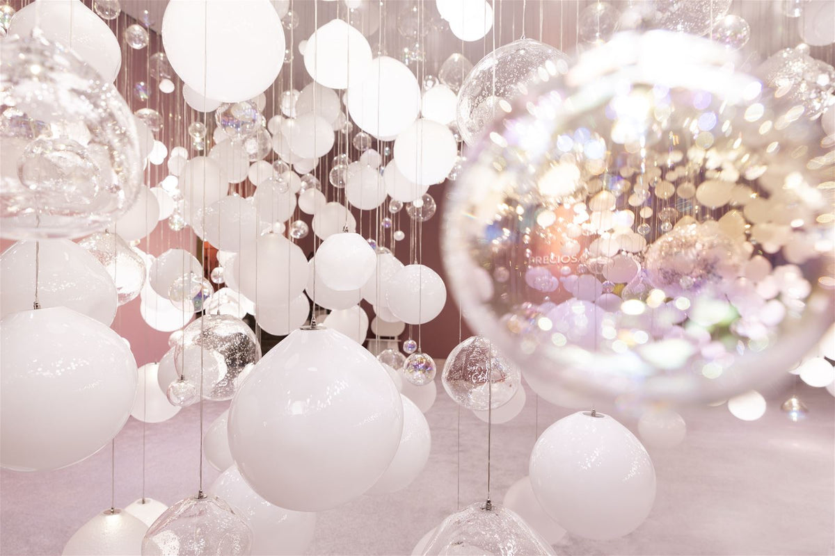 Clear Glass Bubble Chandelier — Chandelier | Maison Monashee — view 19