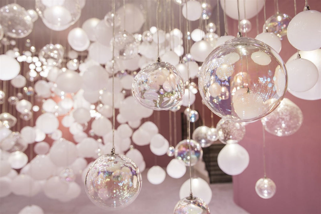 Clear Glass Bubble Chandelier — Chandelier | Maison Monashee — view 20