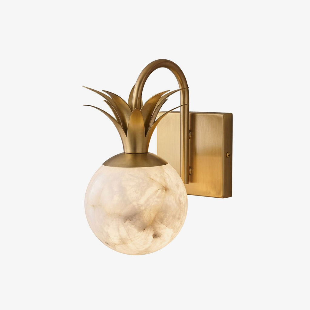 White Globe Wall Light — Wall Sconce | Maison Monashee