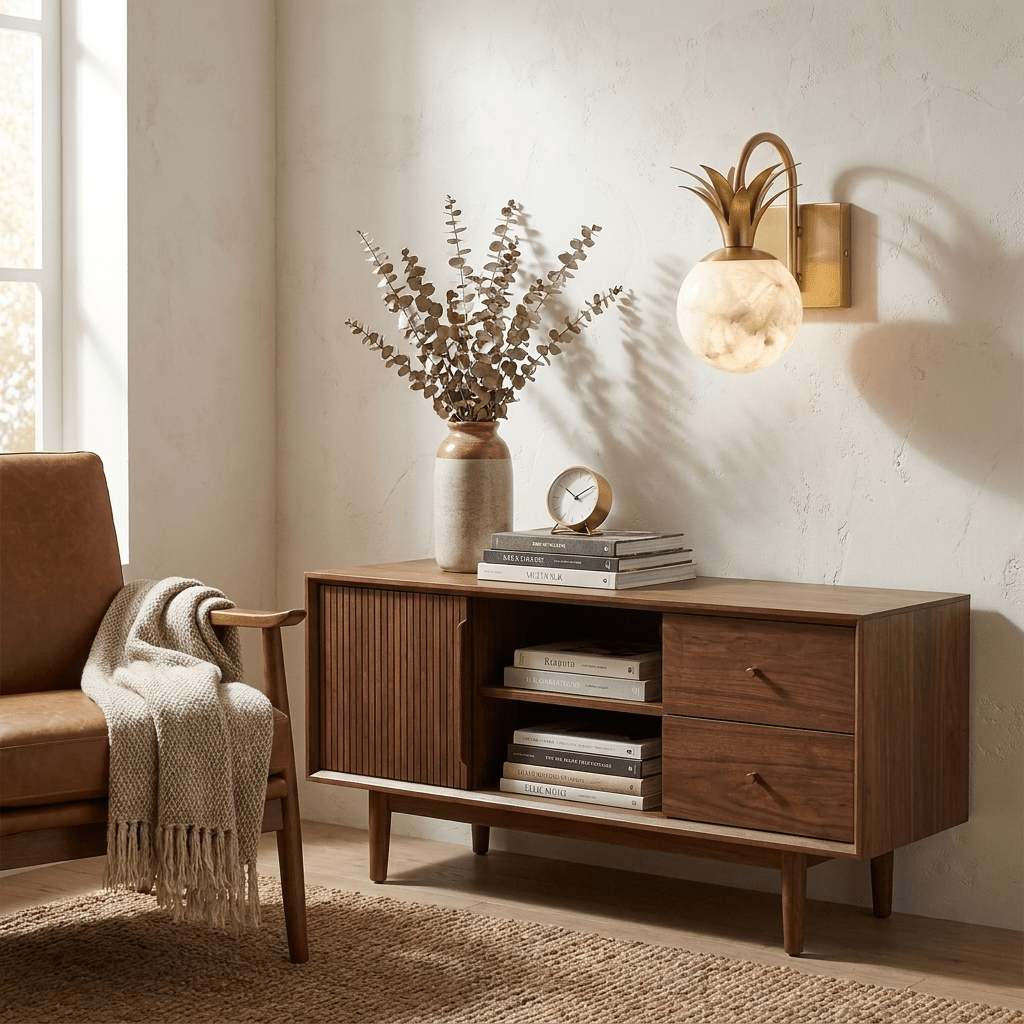 White Globe Wall Light — Wall Sconce | Maison Monashee — view 14