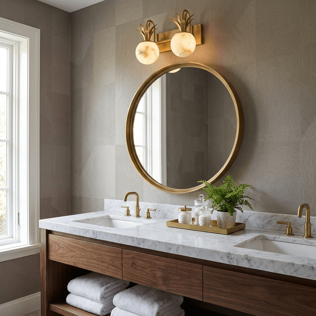White Globe Wall Light — Wall Sconce | Maison Monashee — view 20