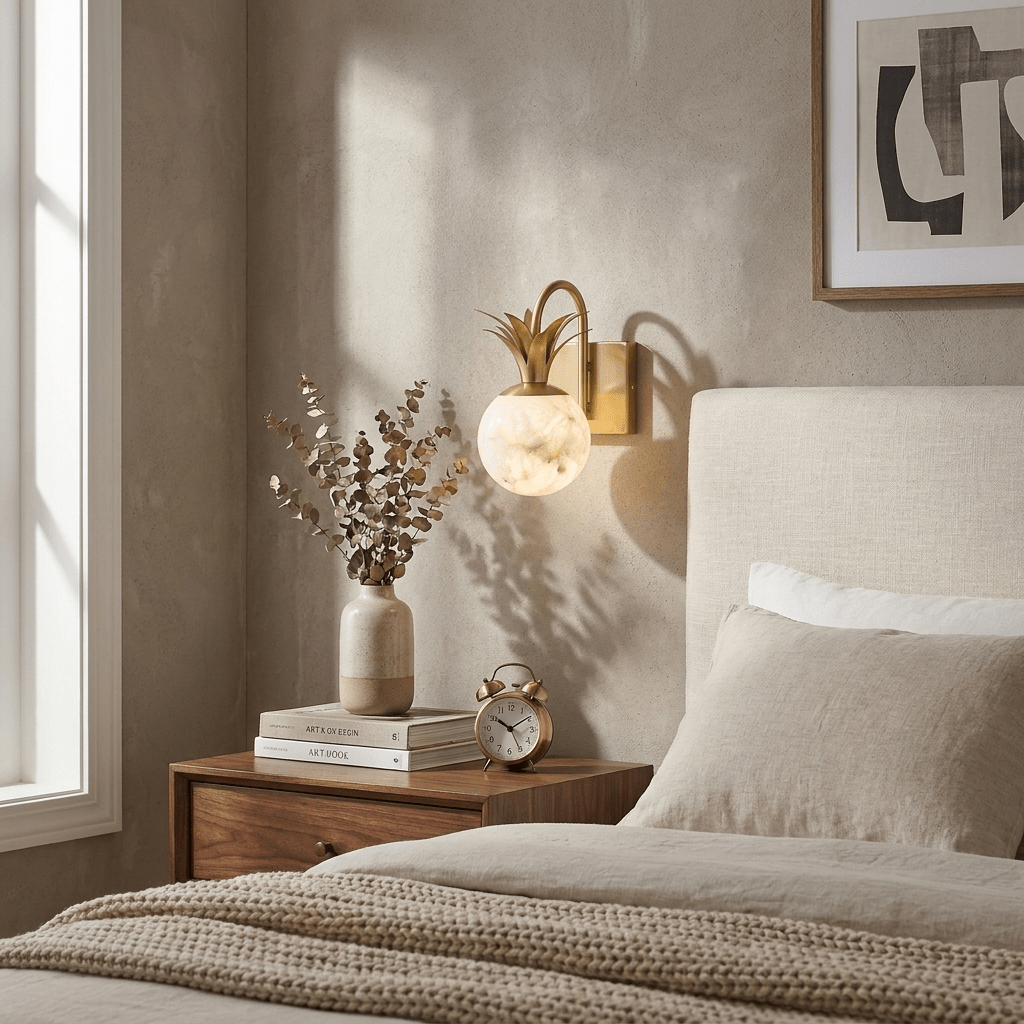 White Globe Wall Light — Wall Sconce | Maison Monashee — view 21