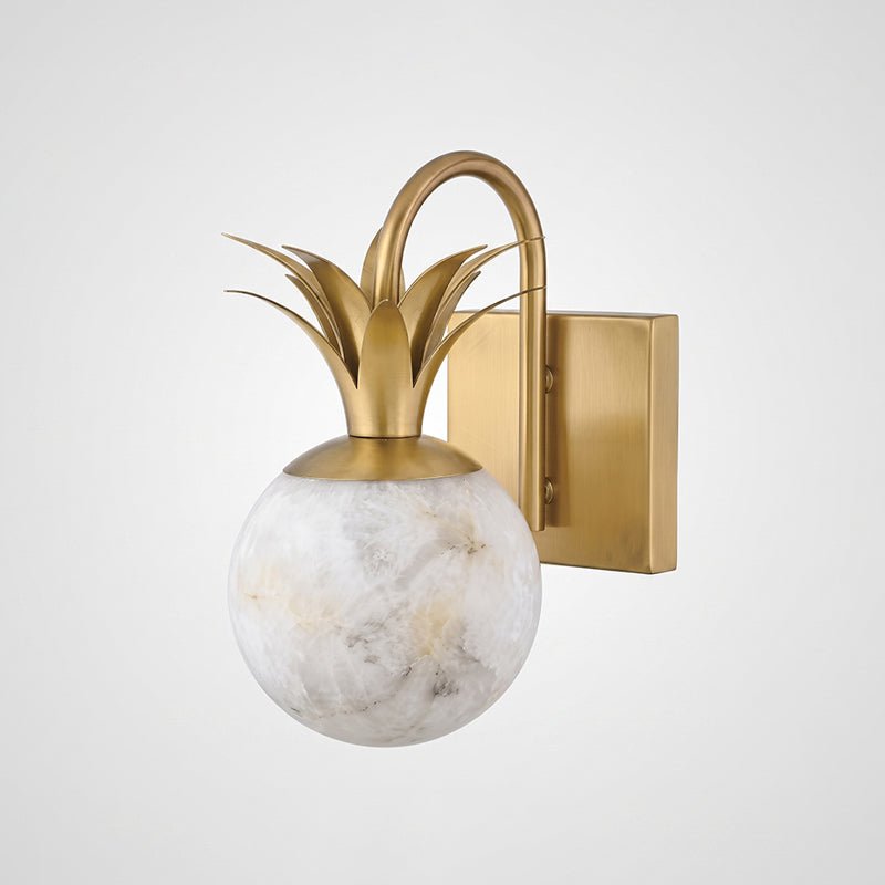 White Globe Wall Light — Wall Sconce | Maison Monashee — view 6