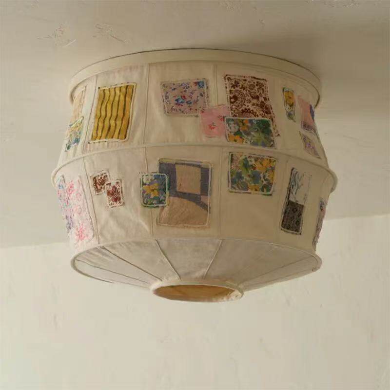 Fabric Drum Ceiling Light — Ceiling Light | Maison Monashee — view 9