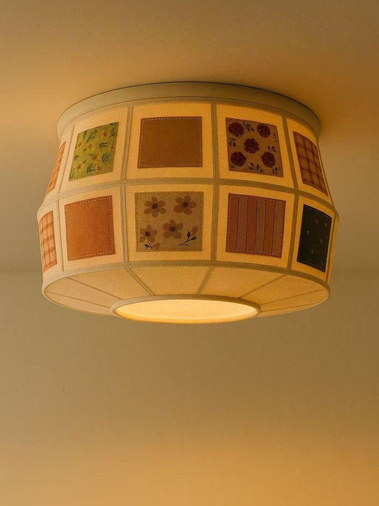 Fabric Drum Ceiling Light — Ceiling Light | Maison Monashee — view 11