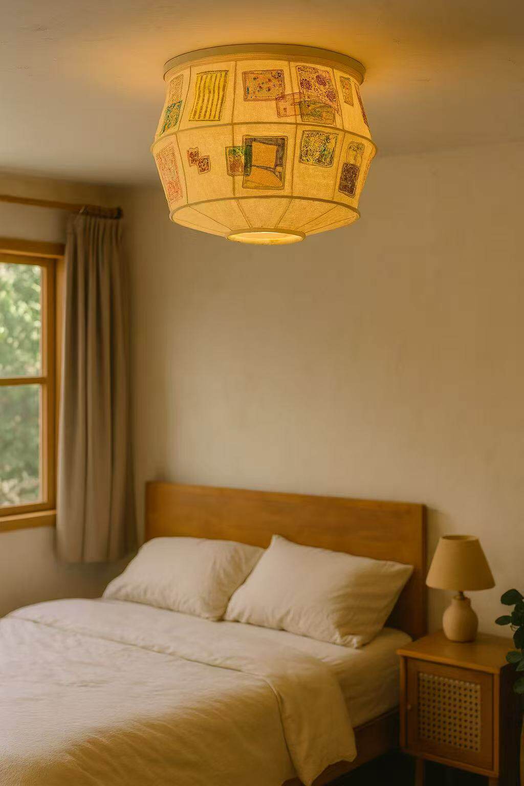 Fabric Drum Ceiling Light — Ceiling Light | Maison Monashee — view 13