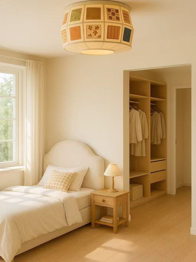 Fabric Drum Ceiling Light — Ceiling Light | Maison Monashee — view 14