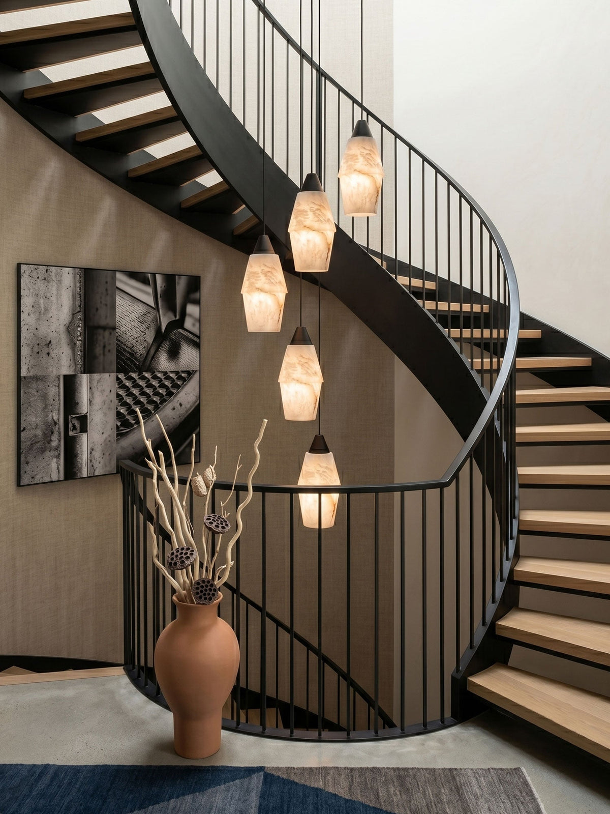 Black Lantern Chandelier — Chandelier | Maison Monashee — view 6