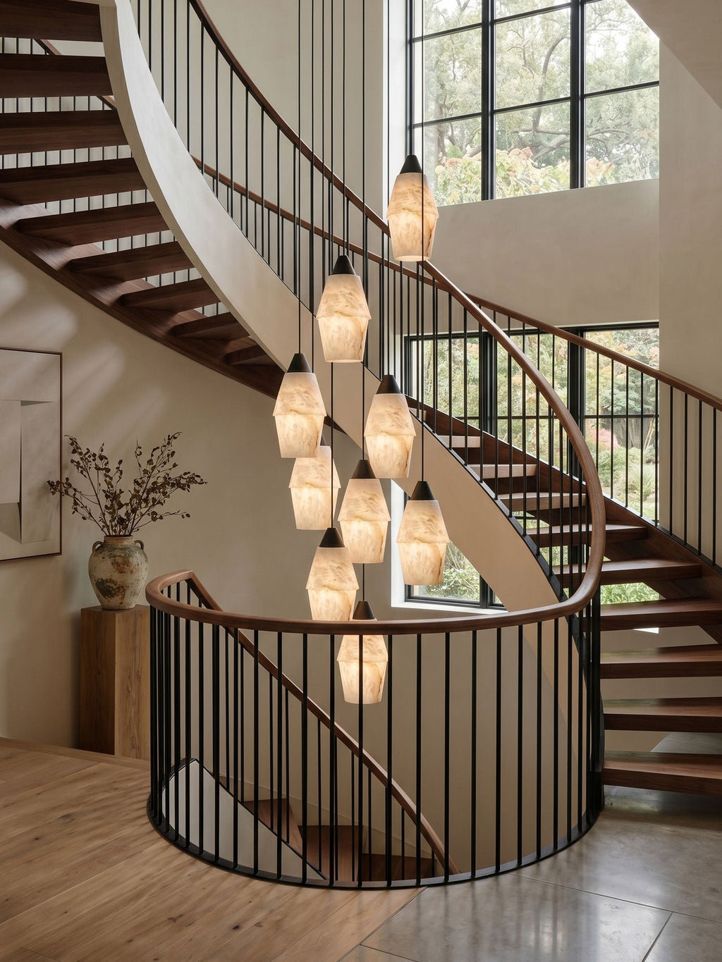Black Lantern Chandelier — Chandelier | Maison Monashee — view 3