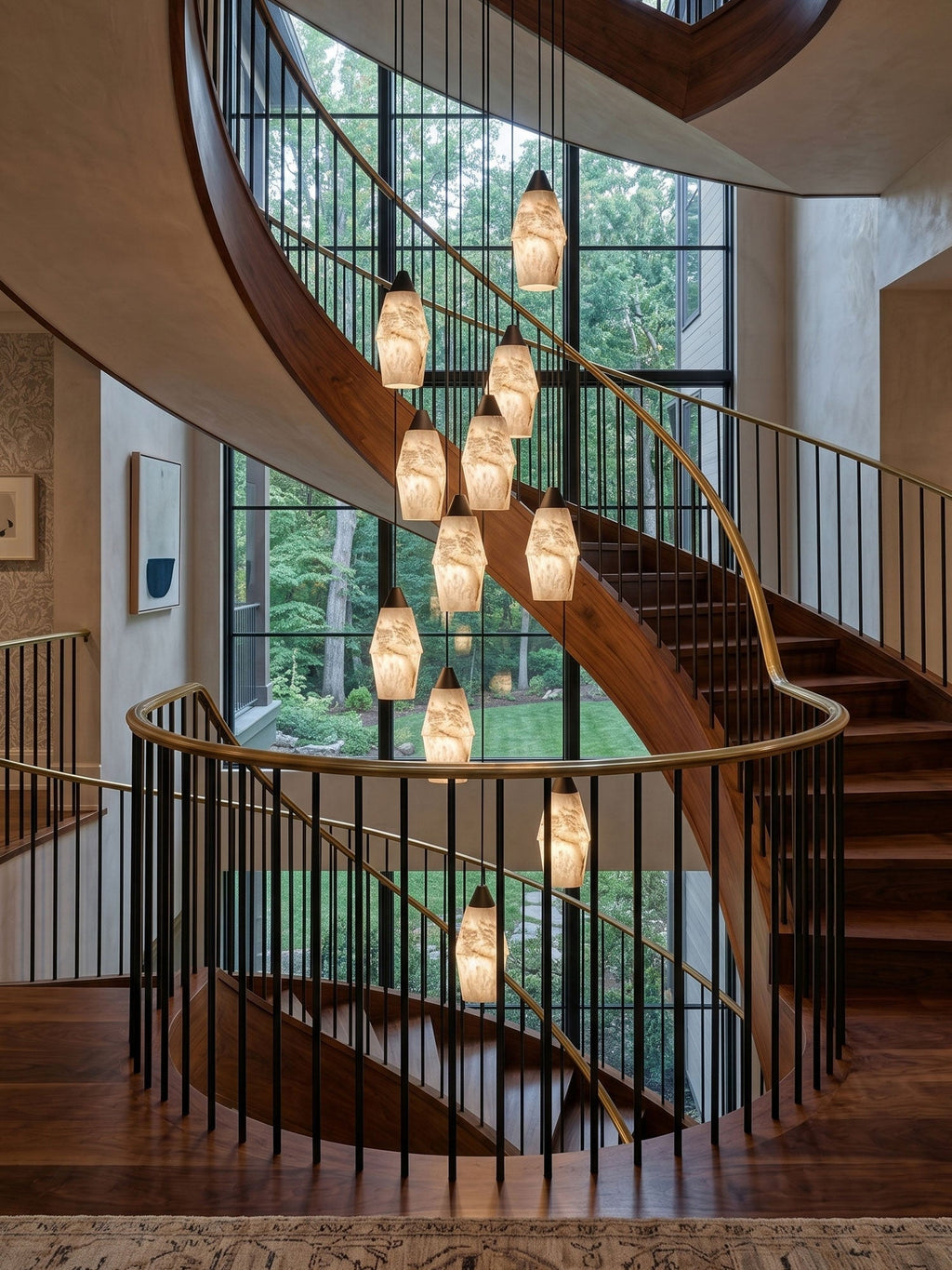 Black Lantern Chandelier — Chandelier | Maison Monashee — view 4