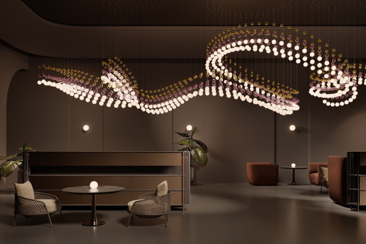 Modern Crystal Ball Chandelier — Chandelier | Maison Monashee — view 62