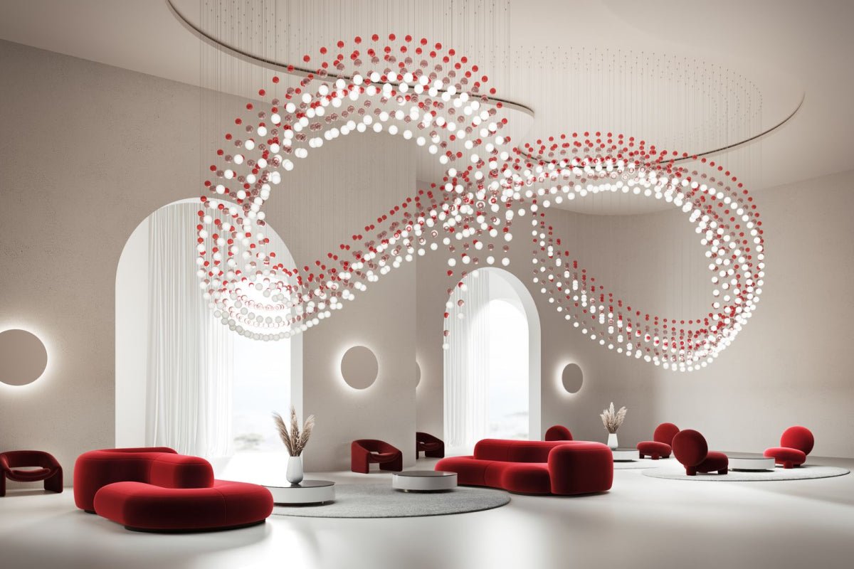 Modern Crystal Ball Chandelier — Chandelier | Maison Monashee — view 67