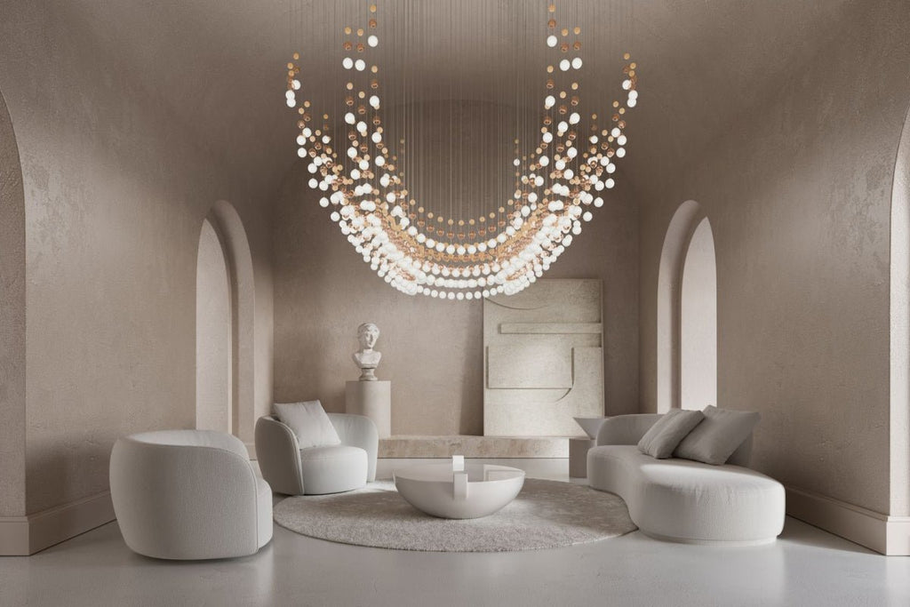 Modern Crystal Ball Chandelier — Chandelier | Maison Monashee — view 10