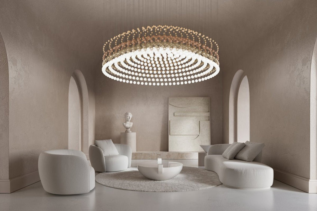 Modern Crystal Ball Chandelier — Chandelier | Maison Monashee — view 11