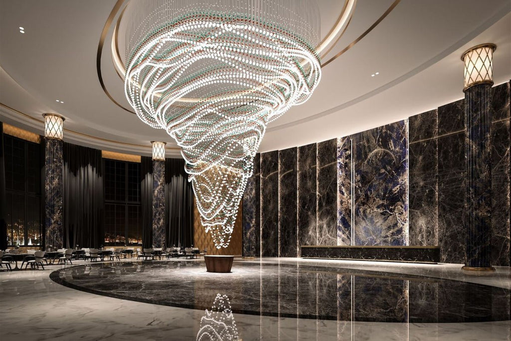 Modern Crystal Ball Chandelier — Chandelier | Maison Monashee — view 12
