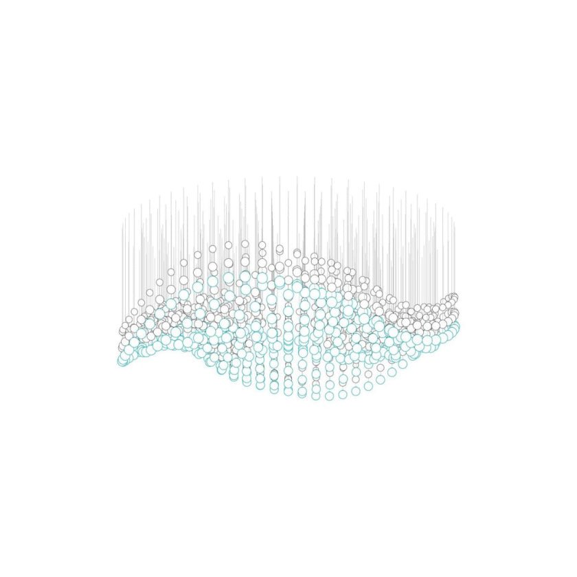 Modern Crystal Ball Chandelier — Chandelier | Maison Monashee — view 22