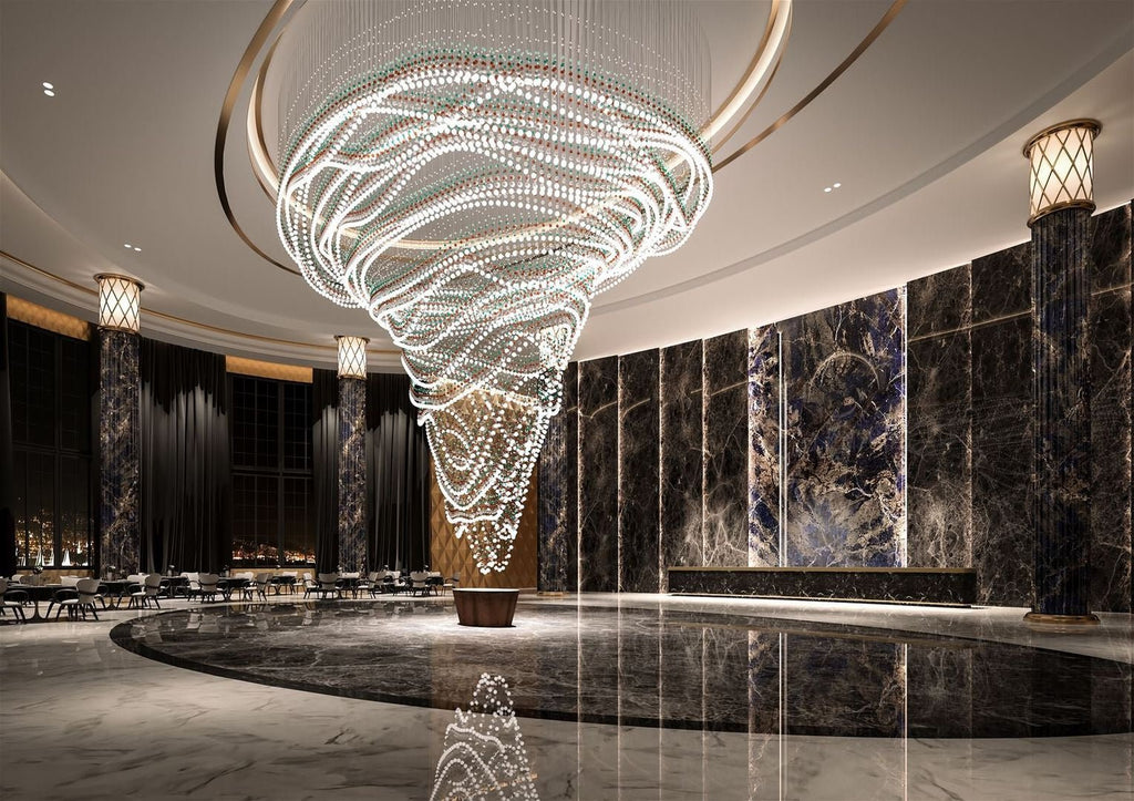 Modern Crystal Ball Chandelier — Chandelier | Maison Monashee — view 26