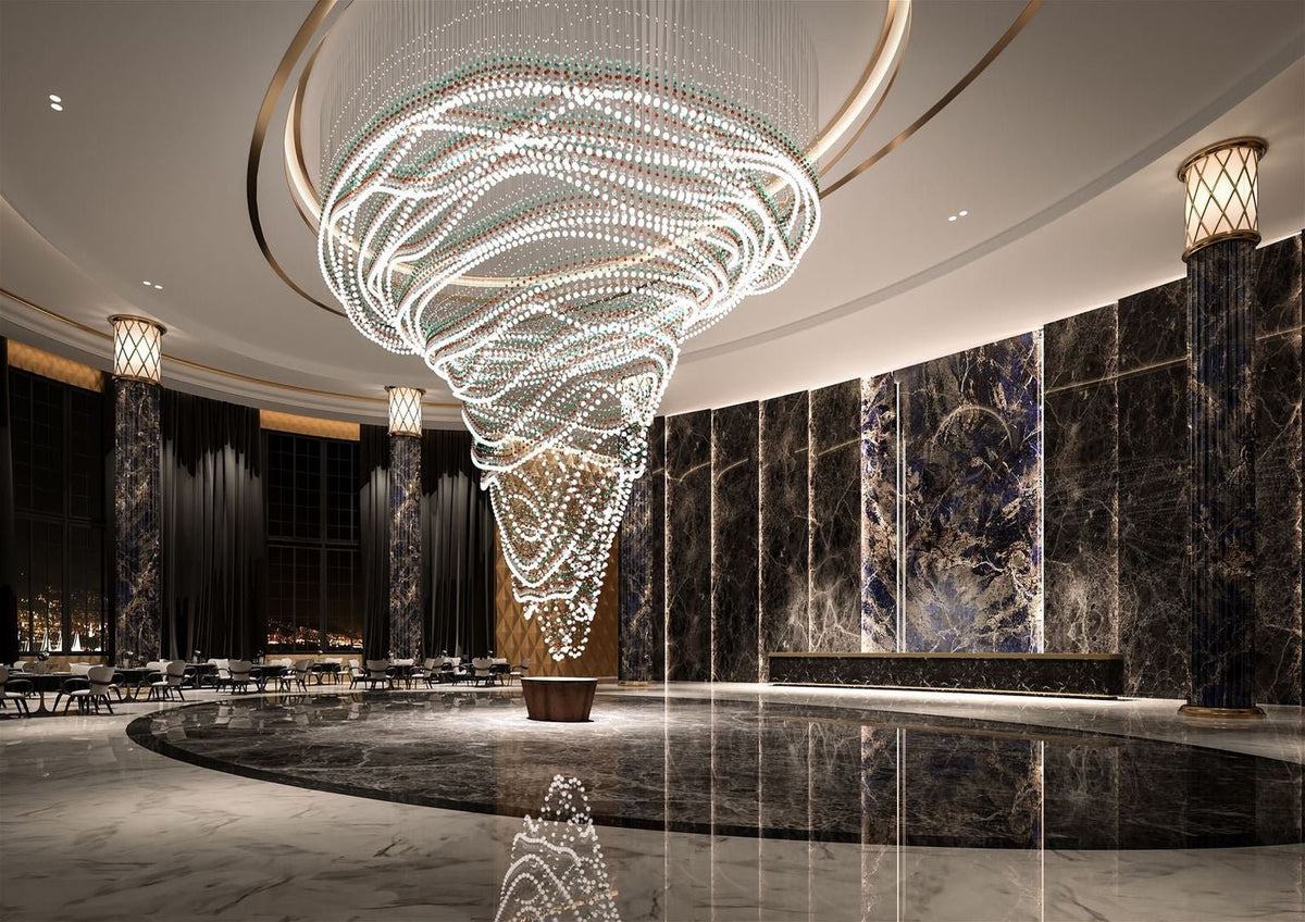 Modern Crystal Ball Chandelier — Chandelier | Maison Monashee — view 26