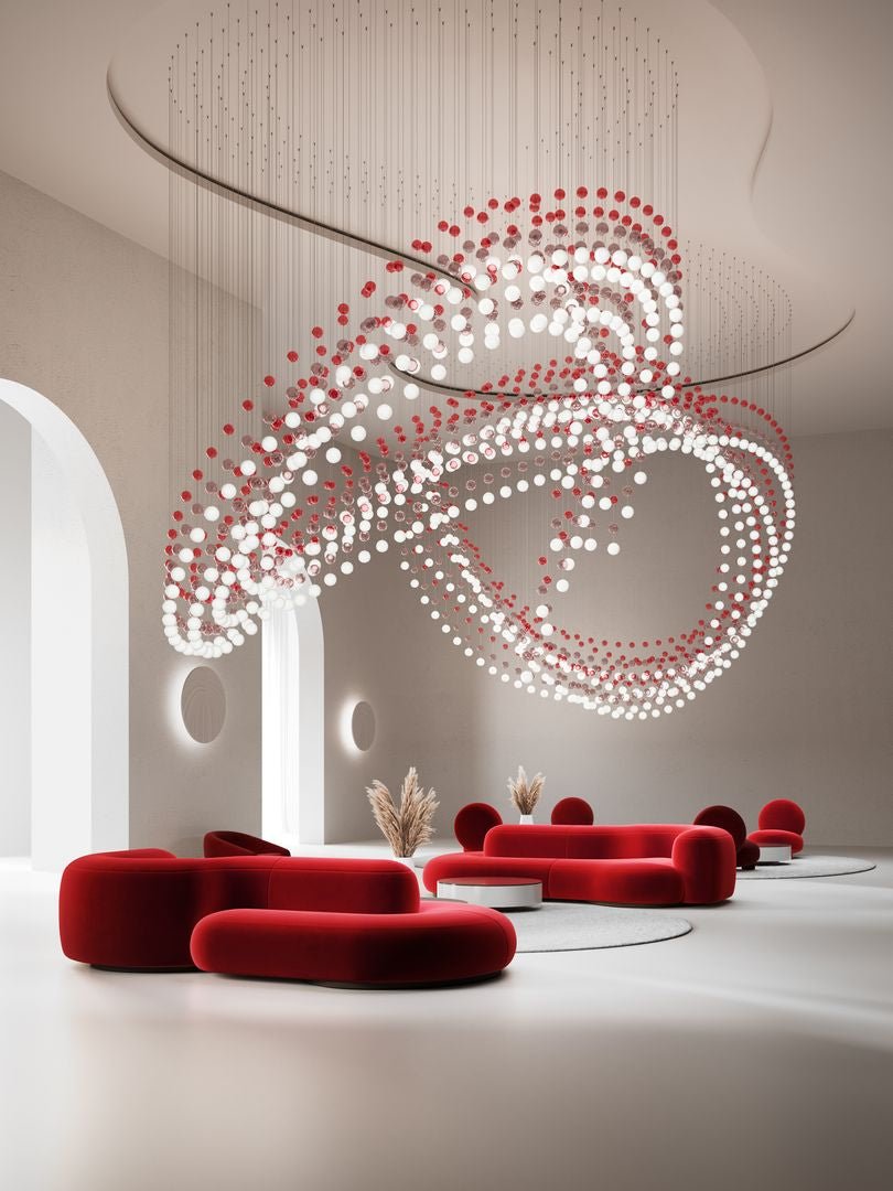 Modern Crystal Ball Chandelier — Chandelier | Maison Monashee — view 28