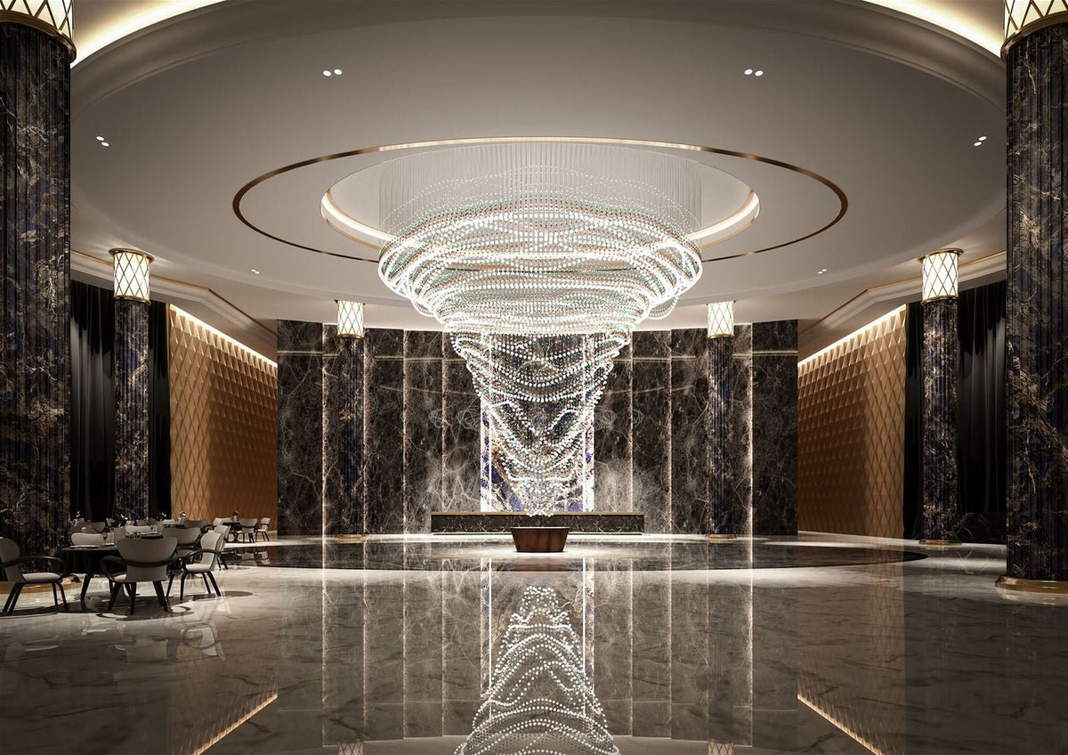 Modern Crystal Ball Chandelier — Chandelier | Maison Monashee — view 29