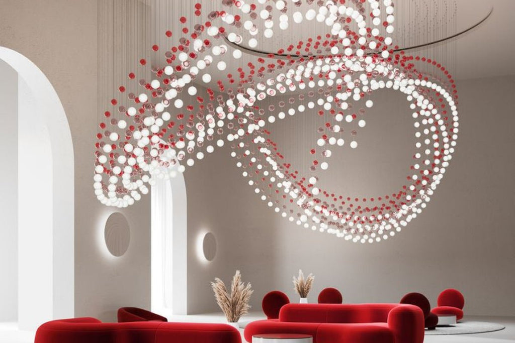 Modern Crystal Ball Chandelier — Chandelier | Maison Monashee — view 35