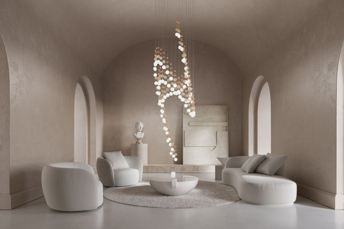 Modern Crystal Ball Chandelier — Chandelier | Maison Monashee — view 44