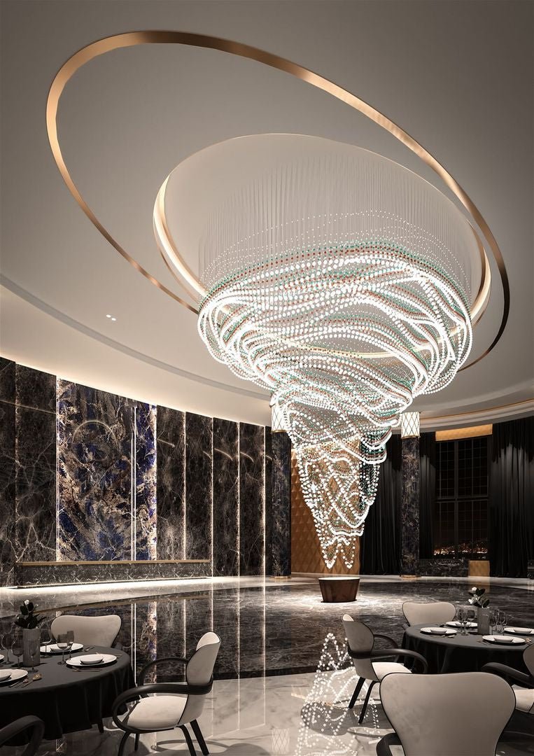 Modern Crystal Ball Chandelier — Chandelier | Maison Monashee — view 5