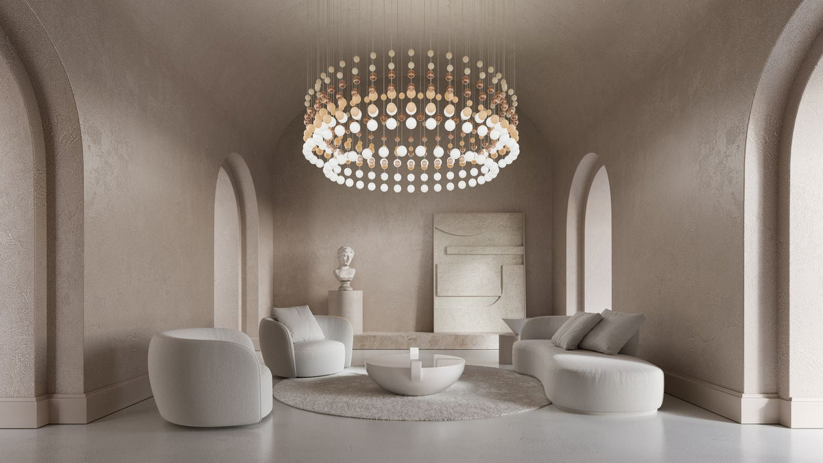 Modern Crystal Ball Chandelier — Chandelier | Maison Monashee — view 48