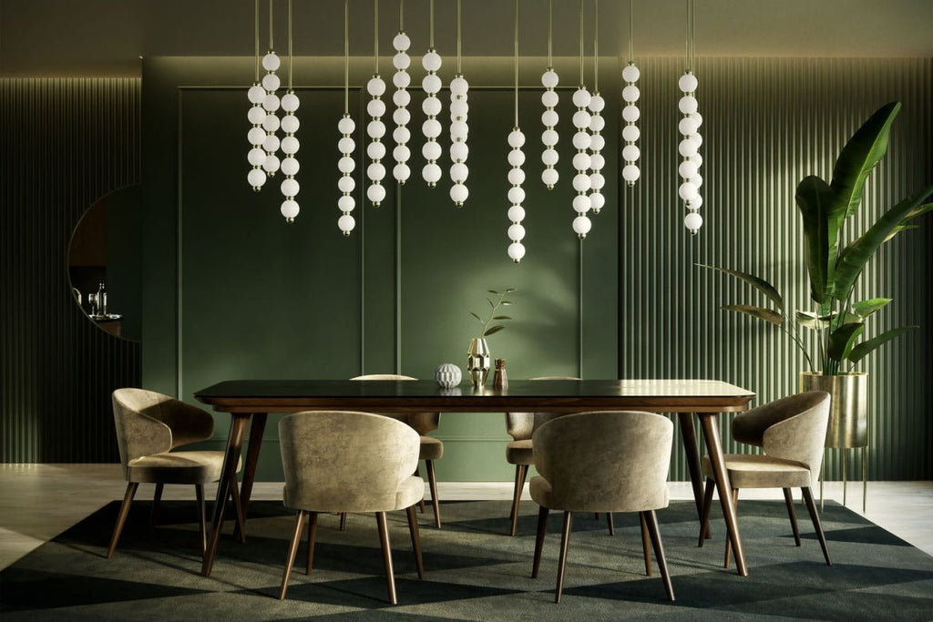 Modern Gold Chandelier for Dining Room — Chandelier | Maison Monashee — view 8