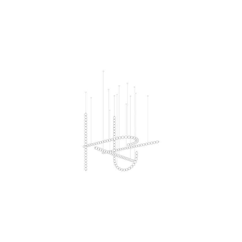 Modern Gold Chandelier for Dining Room — Chandelier | Maison Monashee — view 43