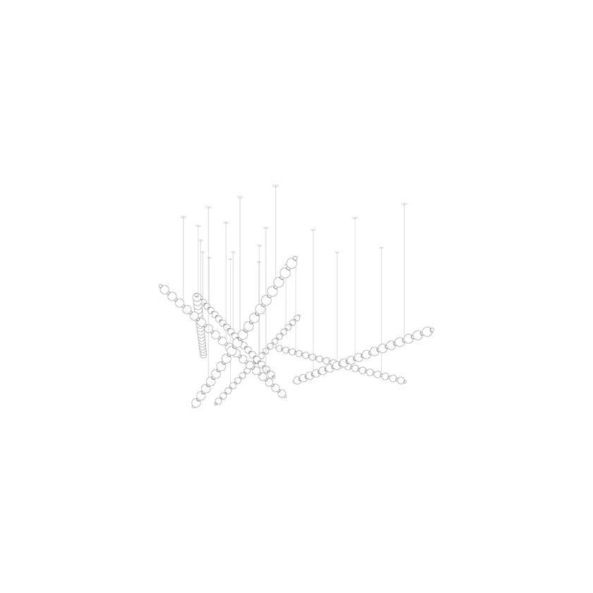 Modern Gold Chandelier for Dining Room — Chandelier | Maison Monashee — view 40