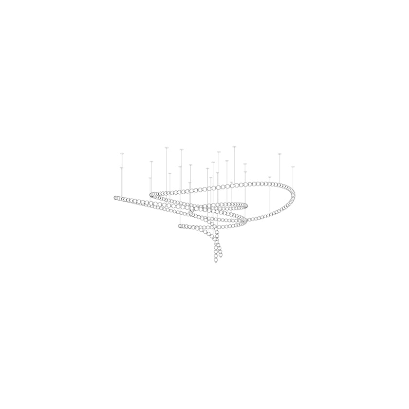 Modern Gold Chandelier for Dining Room — Chandelier | Maison Monashee — view 36