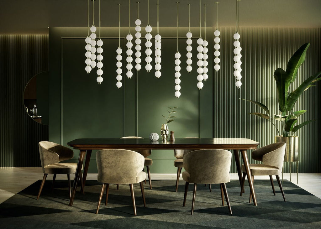 Modern Gold Chandelier for Dining Room — Chandelier | Maison Monashee — view 12