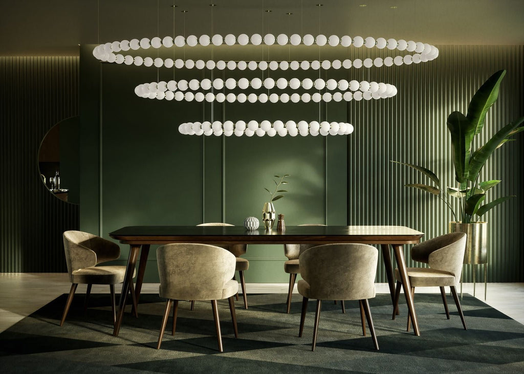 Modern Gold Chandelier for Dining Room — Chandelier | Maison Monashee — view 3