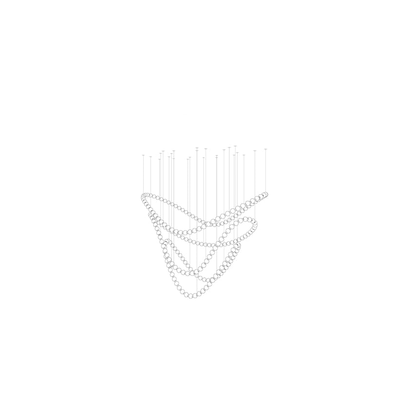 Modern Gold Chandelier for Dining Room — Chandelier | Maison Monashee — view 53