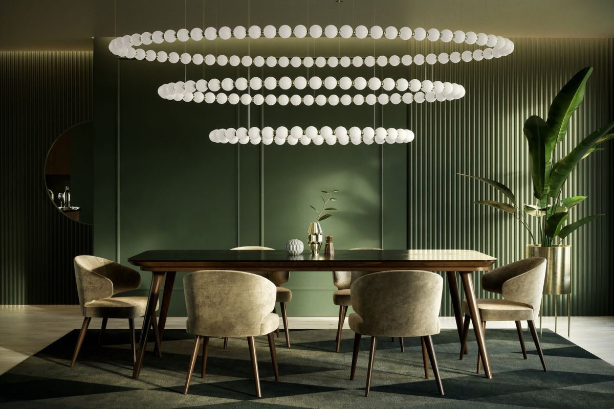 Modern Gold Chandelier for Dining Room — Chandelier | Maison Monashee — view 20